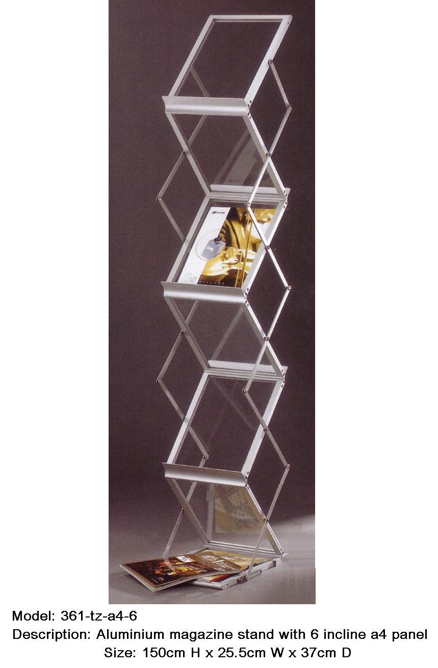 Aluminium Magazine Stand