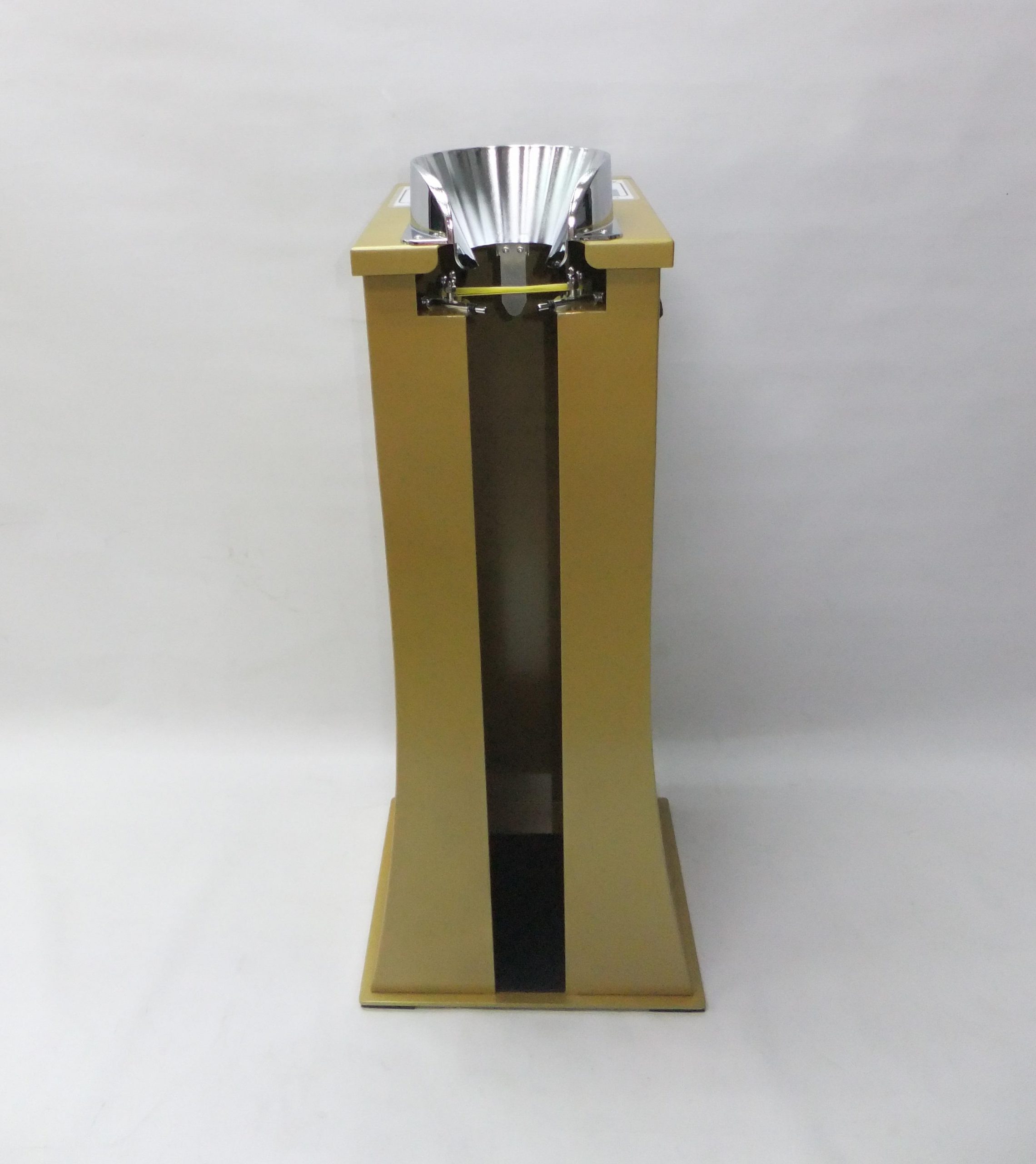 Gold powder coated Umbrella Sleeves Dispenser