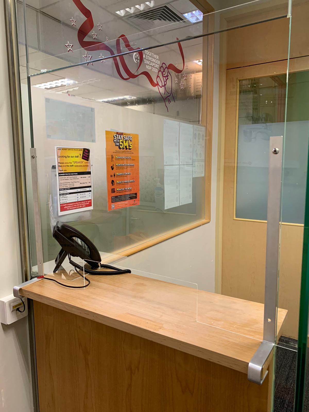 Customised Acrylic Divider| Barrier| Partition | LTC Office Supplies ...